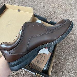 NWT Dockers Trustee Dark Tan Mens Leather Shoes